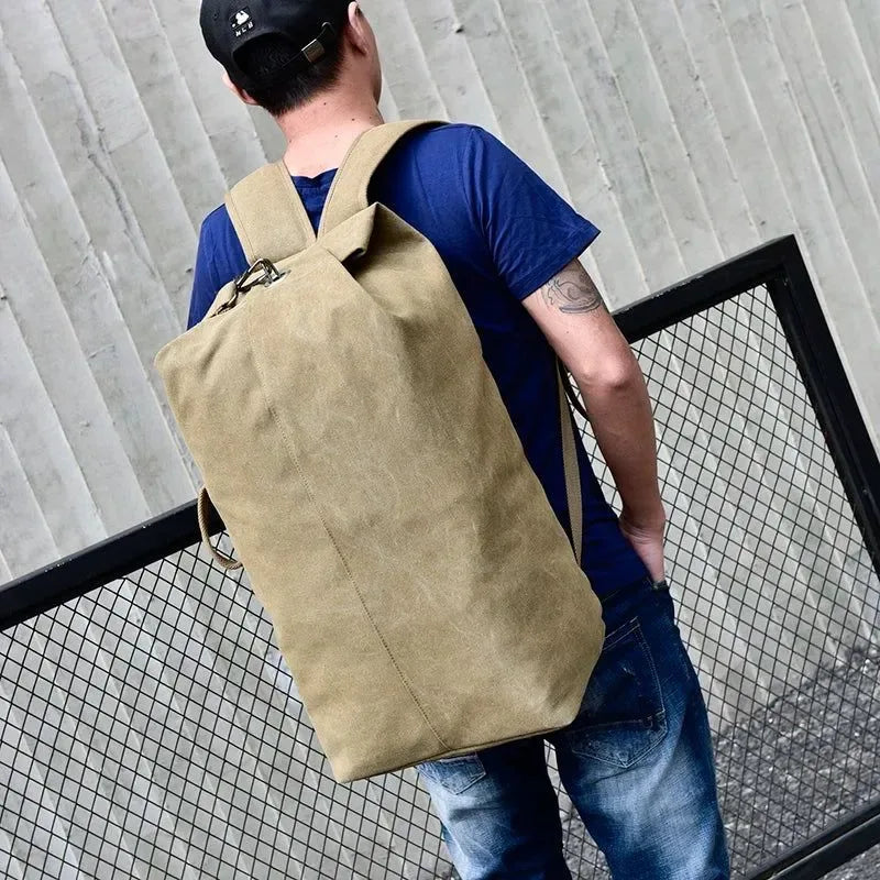 Military Tactical Backpack - Camouflage Canvas Outdoor Sports Bag for Climbing, Hunting, Fishing, and Hiking - Trekker Essentials