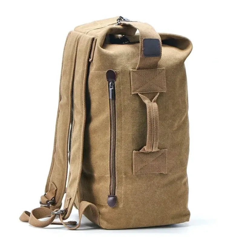 Military Tactical Backpack - Camouflage Canvas Outdoor Sports Bag for Climbing, Hunting, Fishing, and Hiking - Trekker Essentials