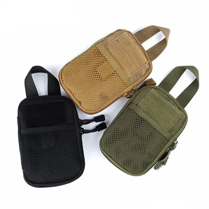 Military Tactical EDC Molle Pouch Small Medical Waist Pack Hiking Hunting Bag Mobile Phone Case Holder Army Outdoor Sports Bags - Trekker Essentials