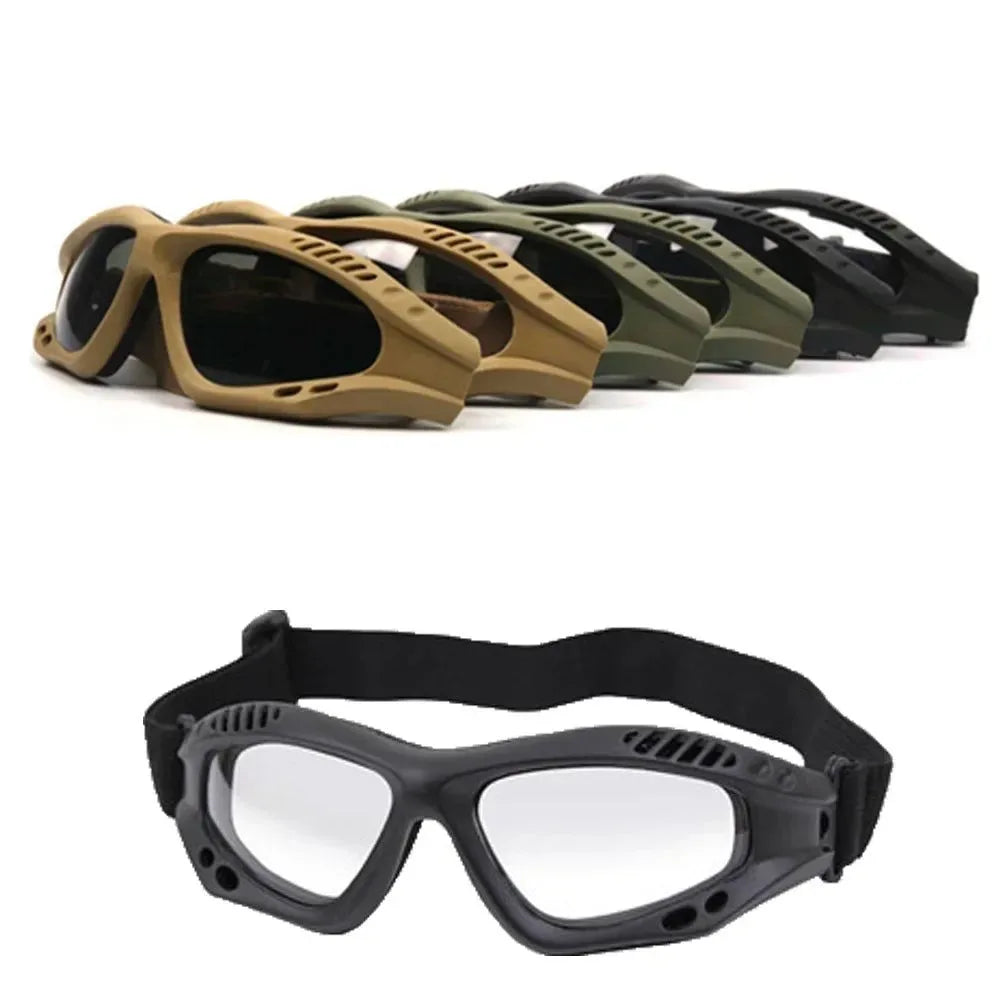 Military Tactical Goggles - Windproof, Dustproof Eyewear for Hiking, Skiing, and Cycling - Trekker Essentials