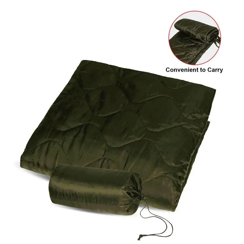 Military Tactical Poncho Liner - Water Repellent Woobie Blanket for Camping & Survival - Trekker Essentials