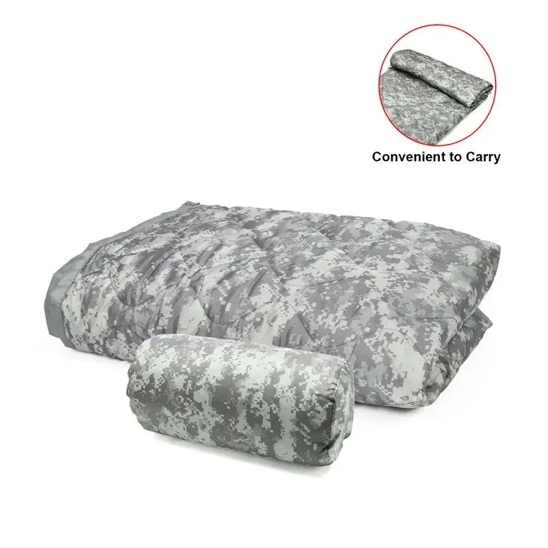 Military Tactical Poncho Liner - Water Repellent Woobie Blanket for Camping & Survival - Trekker Essentials