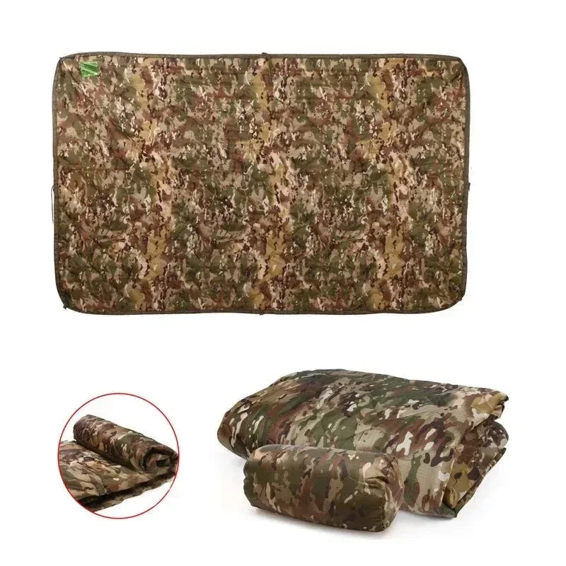 Military Tactical Poncho Liner - Water Repellent Woobie Blanket for Camping & Survival - Trekker Essentials