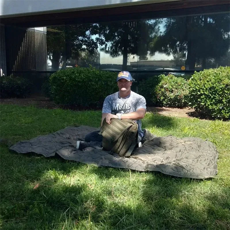 Military Tactical Poncho Liner - Water Repellent Woobie Blanket for Camping & Survival - Trekker Essentials