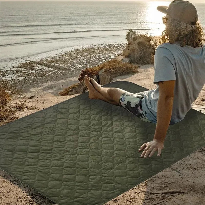 Military Tactical Poncho Liner - Water Repellent Woobie Blanket for Camping & Survival - Trekker Essentials
