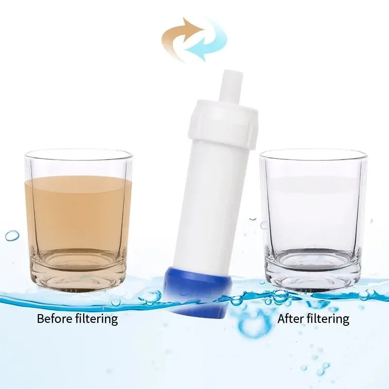 Mini Camping Water Purifier Filter Straw for Outdoor Emergency Travel Hiking - Trekker Essentials