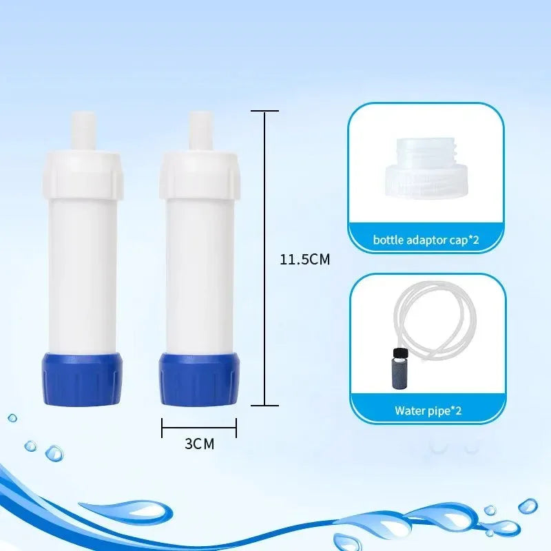 Mini Camping Water Purifier Filter Straw for Outdoor Emergency Travel Hiking - Trekker Essentials