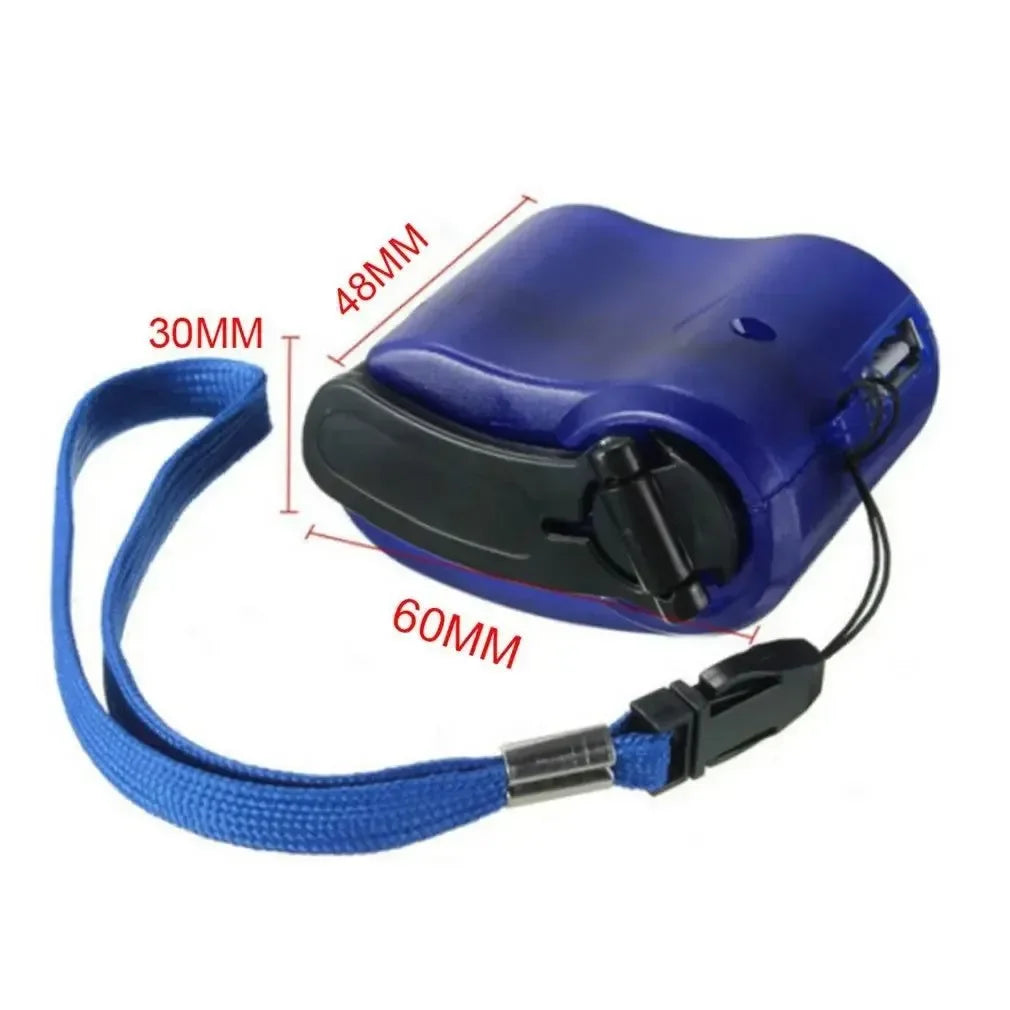 Mini Hand Crank USB Phone Charger - Emergency Camping Equipment and Survival Tool for Outdoor Travel and Hiking - Trekker Essentials