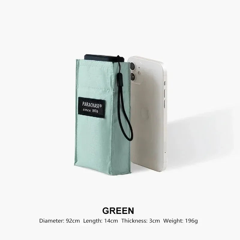 Mini Pocket Umbrella - Portable, Windproof, and Anti-UV UPF50+ Protection - Trekker Essentials