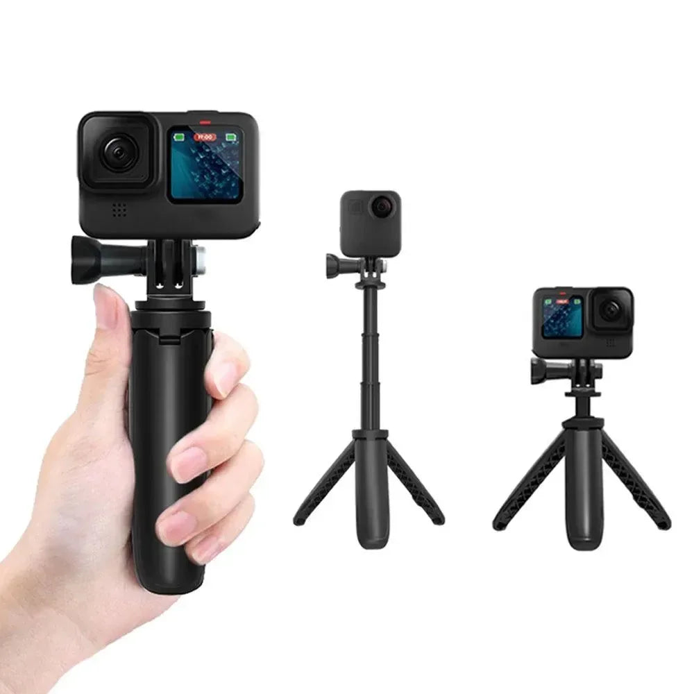 Mini Retractable Selfie Stick Tripod for GoPro/Insta360/DJI Action Cams - Trekker Essentials