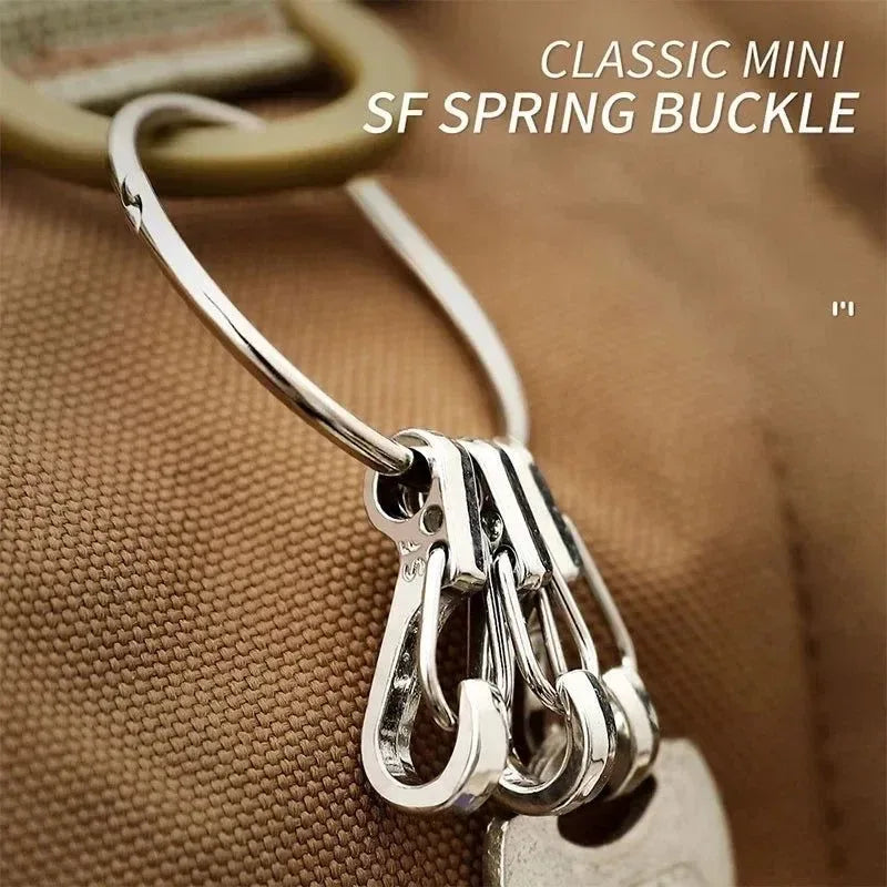 Mini Spring Hang Carabiner: Essential EDC Gear for Climbing and Camping - Trekker Essentials