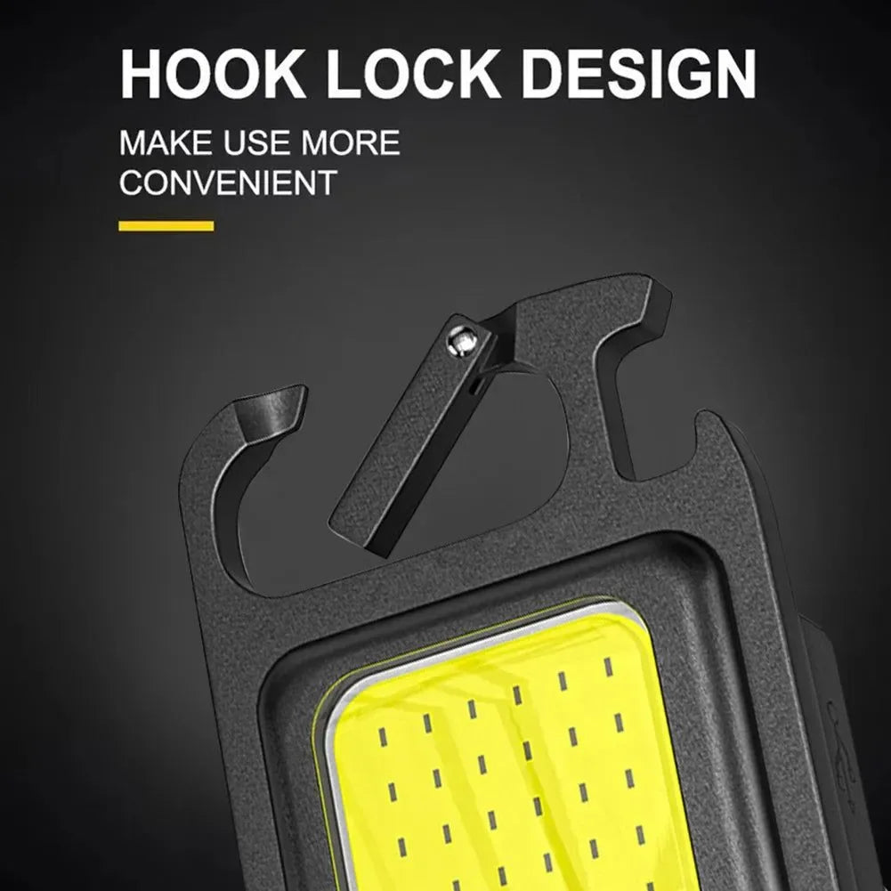 Mini USB Rechargeable LED Flashlight - Portable Work Light for Outdoor Camping - Trekker Essentials