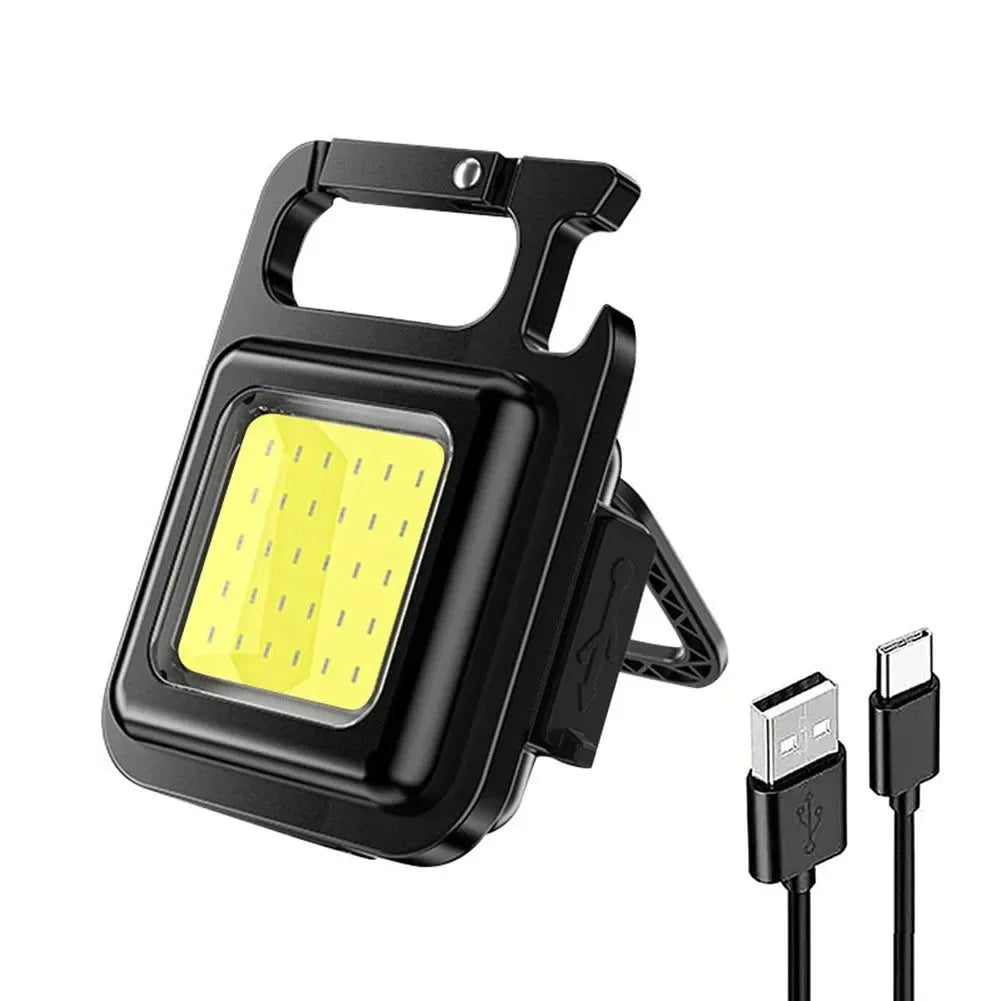 Mini USB Rechargeable LED Flashlight - Portable Work Light for Outdoor Camping - Trekker Essentials