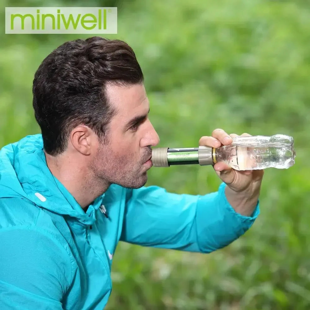 Miniwell L630 Personal Camping Purification Water Filter Straw for Survival or Emergency Supplies - Trekker Essentials