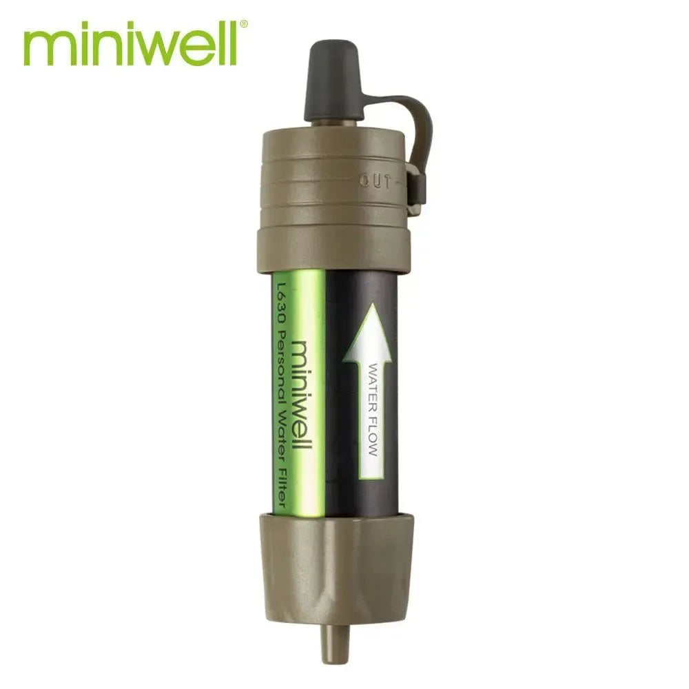 Miniwell L630 Personal Camping Purification Water Filter Straw for Survival or Emergency Supplies - Trekker Essentials