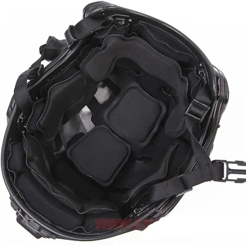 MK Series Tactical Helmet with Protective Pads for Airsoft, Hiking, and Cycling - Trekker Essentials