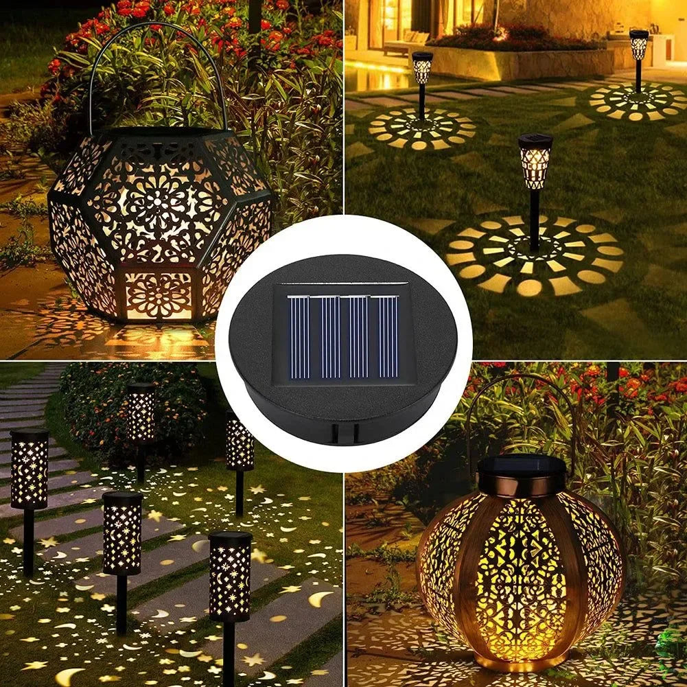 Modern LED Solar Lights Replacement Tops for Outdoor Hanging Lanterns - Waterproof Garden Pathway Lighting Accessories - Trekker Essentials
