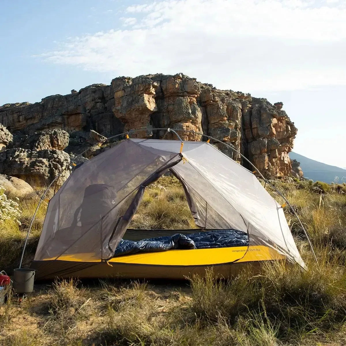 Mongar 20D Nylon Ultralight Hiking Adventure Tent - Waterproof Folding Camping Tent for 2 Persons - Trekker Essentials