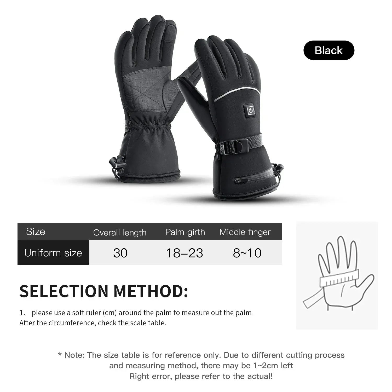 Motorcycle Gloves Winter Fleece Heated Touch Screen Waterproof Hiking Gloves - Trekker Essentials