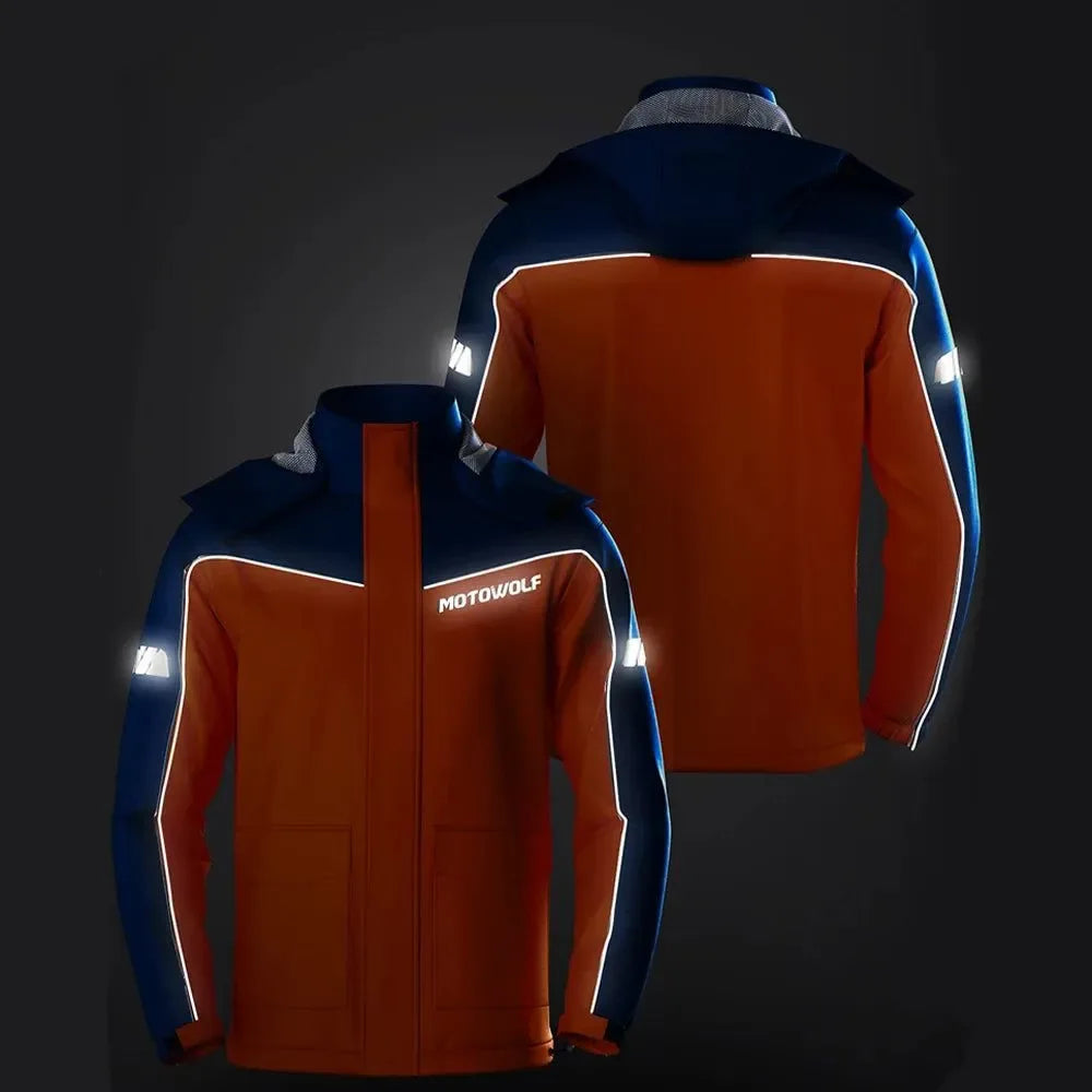 Motorcycle Raincoat Suit - Waterproof Reflective Split Jacket and Pants for Outdoor Activities - Trekker Essentials