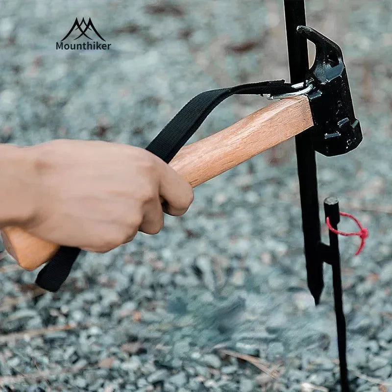 Mounthiker Outdoor Tent Nail Hammer - Metal Iron Installation Hammer, Emergency Safety Escape Hand Tools for Camping - Trekker Essentials