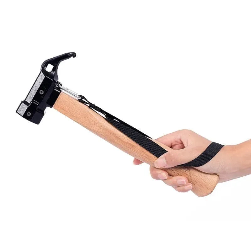 Mounthiker Outdoor Tent Nail Hammer - Metal Iron Installation Hammer, Emergency Safety Escape Hand Tools for Camping - Trekker Essentials