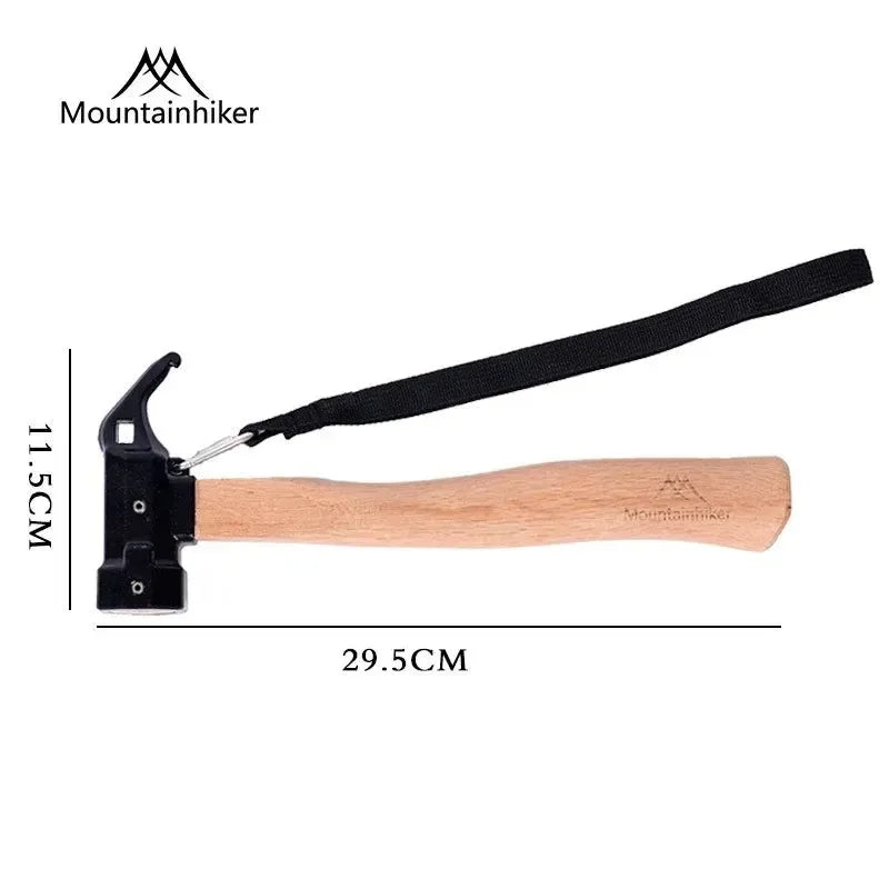 Mounthiker Outdoor Tent Nail Hammer - Metal Iron Installation Hammer, Emergency Safety Escape Hand Tools for Camping - Trekker Essentials