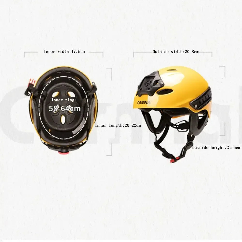 Multi-Function Outdoor Adventure Helmet with Ear Protection - Rock Climbing, Caving, and Water Sports - Trekker Essentials