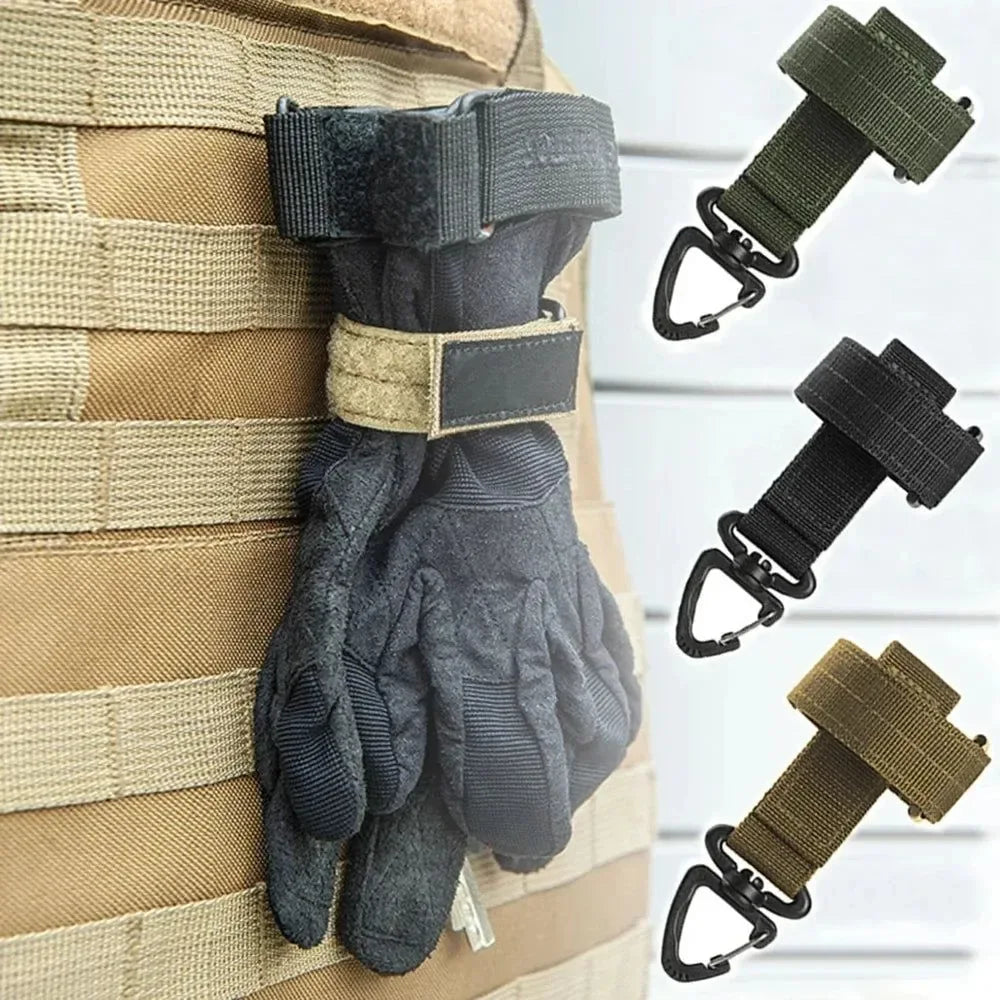 Multi-purpose Gloves Hook - Safety Clip for Outdoor Tactical Activities - Trekker Essentials