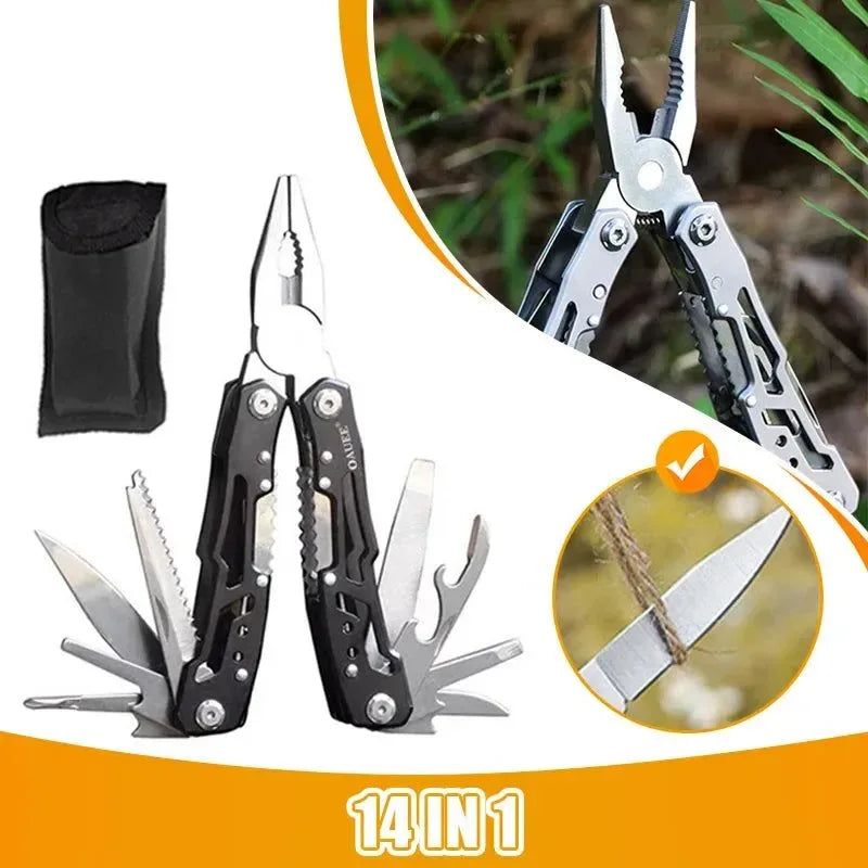 Multi-tool Pocket Knife Pliers - Versatile Outdoor Tactical Gear for Hunting and Survival - Trekker Essentials