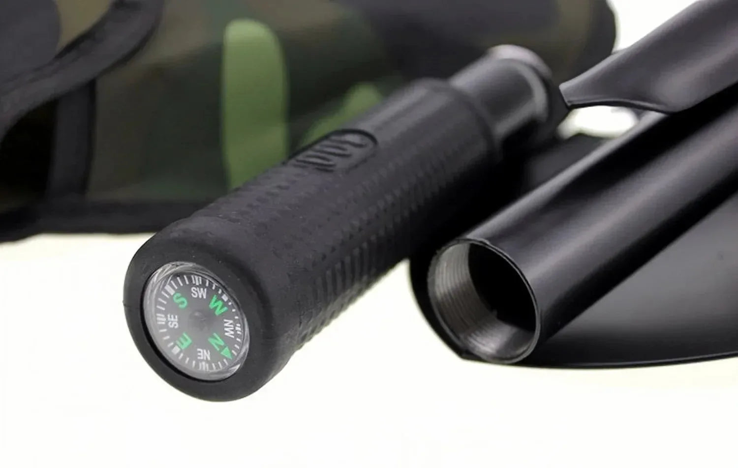Multifunction Camping Shovel - Survival Folding Shovel for Military Tactical Use, Hiking, and Gardening - Trekker Essentials