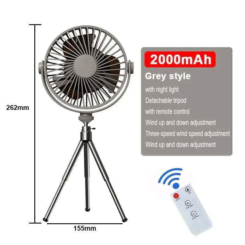 Multifunction Home Outdoor Camping Ceiling Fan - Trekker Essentials