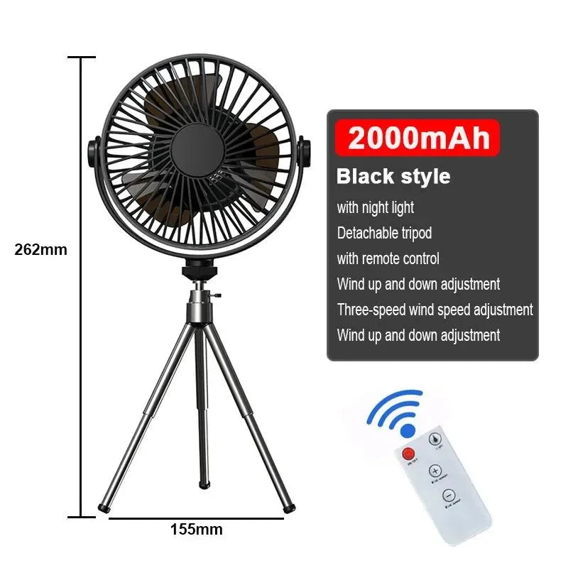 Multifunction Home Outdoor Camping Ceiling Fan - Trekker Essentials