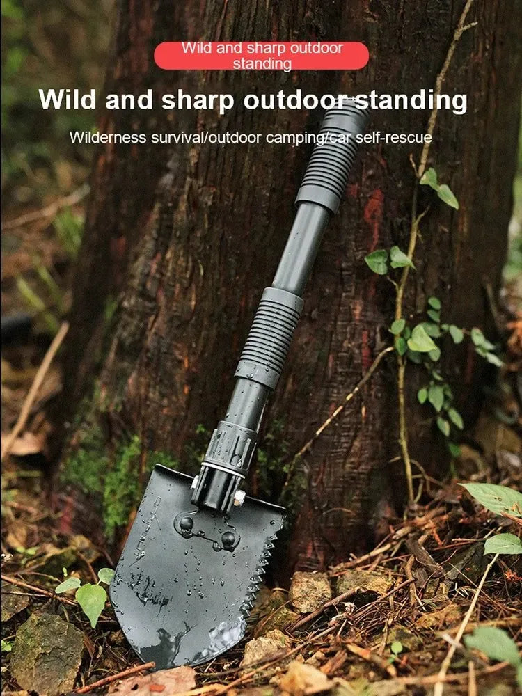 Multifunctional Folding Tactical Shovel for Camping and Survival - Trekker Essentials