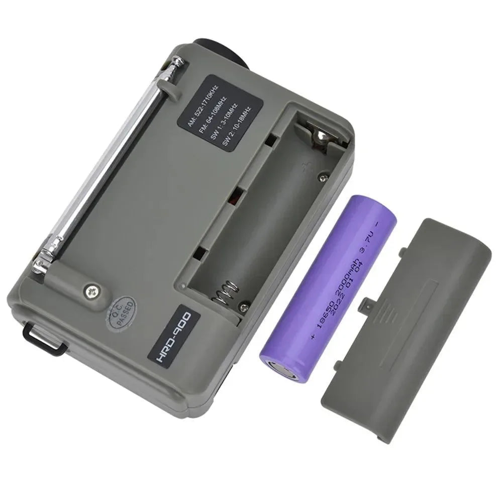 Multifunctional Full Band Solar Powered AM/FM/SW Weather Radio - Emergency LED Flashlight Lamp and Power Bank for Cell Phone Outdoor - Trekker Essentials