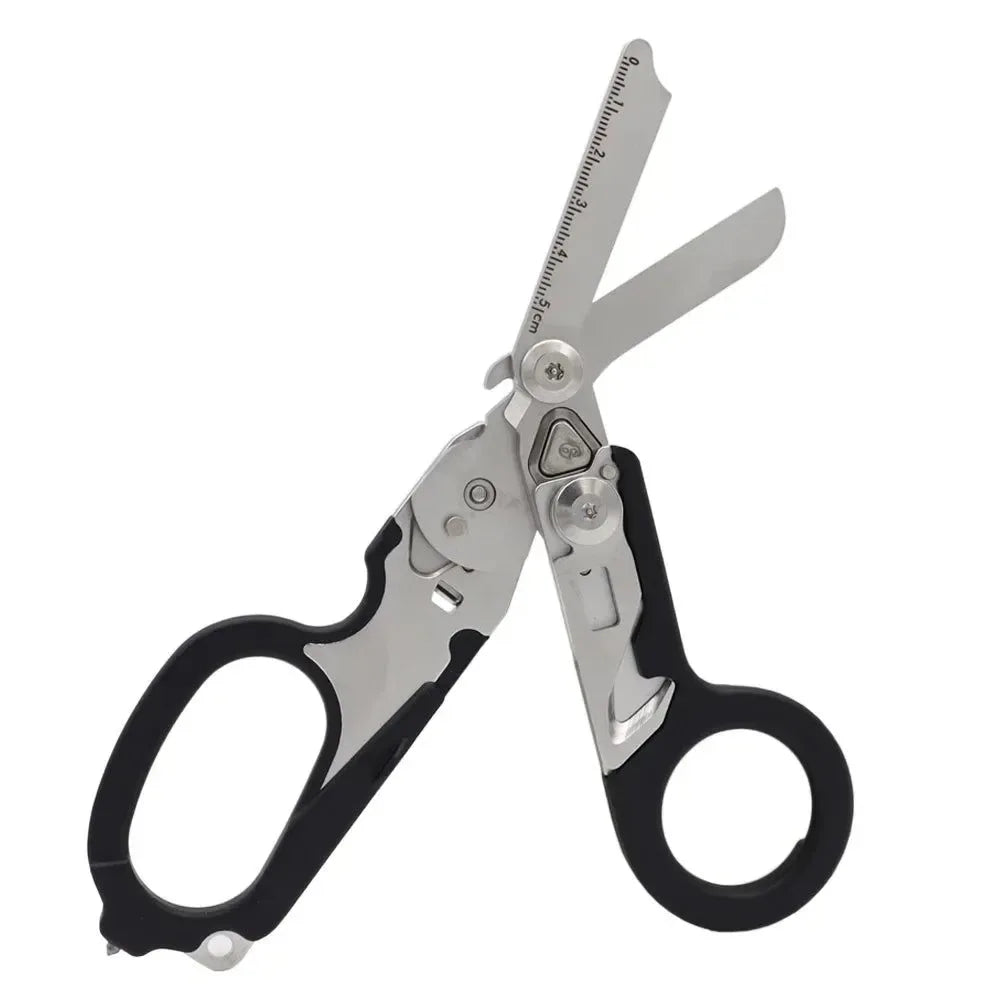 Multifunctional Tactical Folding Scissors | First Aid Gear and Survival Tools | Camping and Hunting Equipment - Trekker Essentials