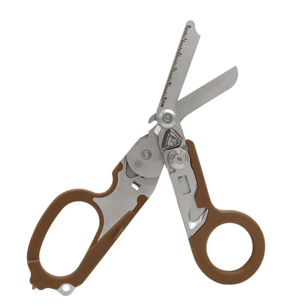 Multifunctional Tactical Folding Scissors | First Aid Gear and Survival Tools | Camping and Hunting Equipment - Trekker Essentials