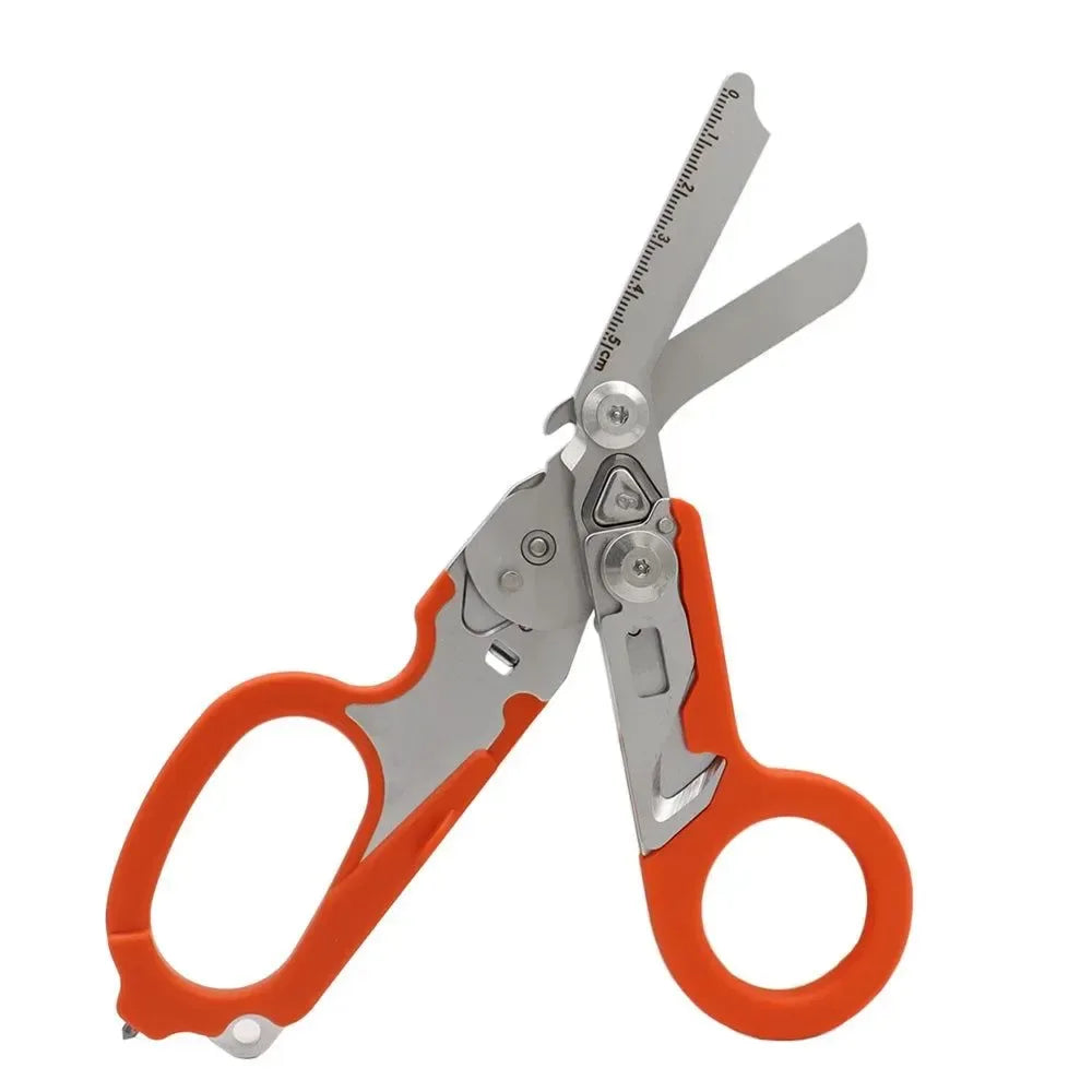 Multifunctional Tactical Folding Scissors | First Aid Gear and Survival Tools | Camping and Hunting Equipment - Trekker Essentials