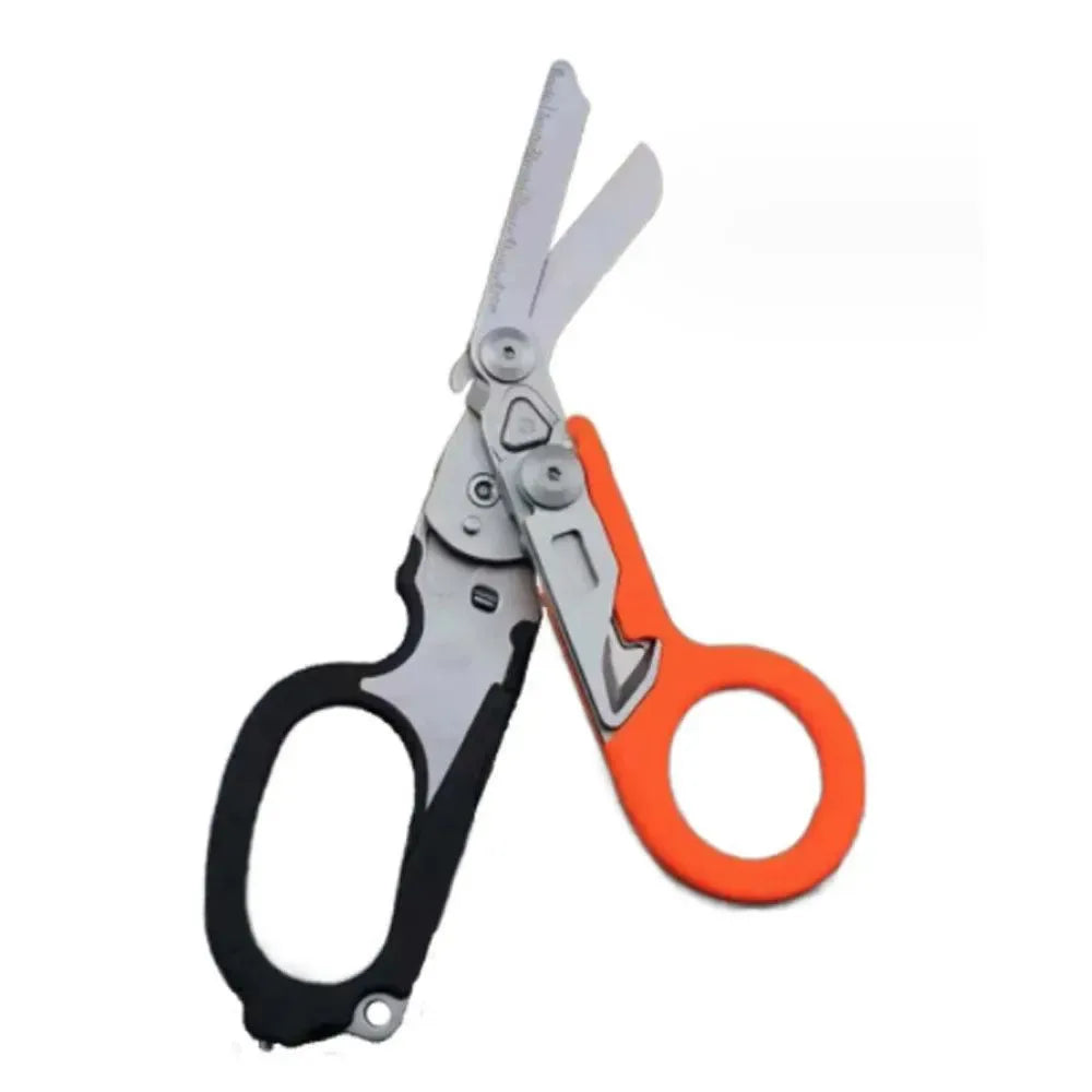 Multifunctional Tactical Folding Scissors | First Aid Gear and Survival Tools | Camping and Hunting Equipment - Trekker Essentials