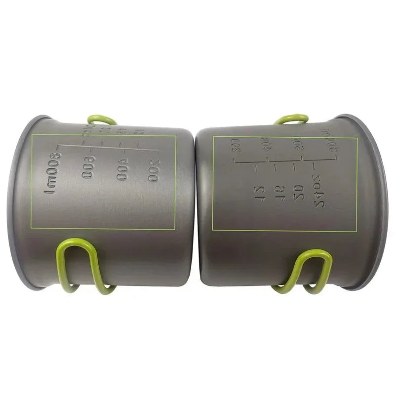 Nature Hike Portable Camping Cookware Set with Mini Gas Stove: Complete Picnic Cooking Kit - Trekker Essentials