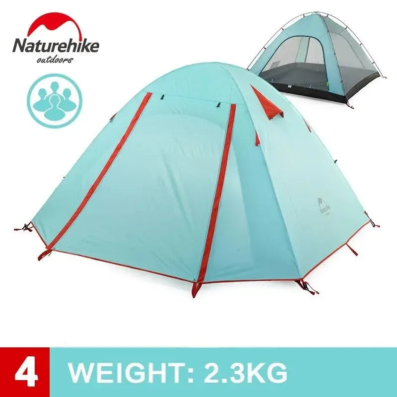 NatureHike 3-4 Person Double Layer Camping Tent - Trekker Essentials