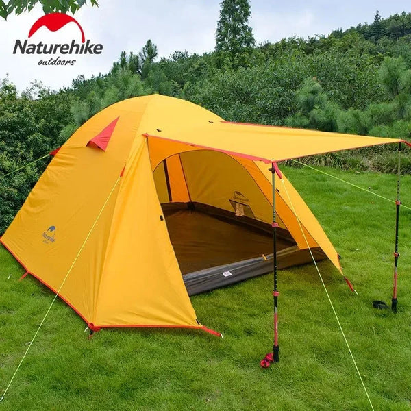 naturehike 4p tent NatureHike 3-4 Person Double Layer Camping Tent – Trekker Essentials