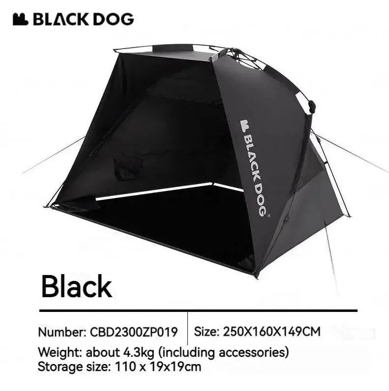Naturehike Blackdog Automatic Sunshade Tent – 2-3 Person Waterproof Camping Tent - Trekker Essentials