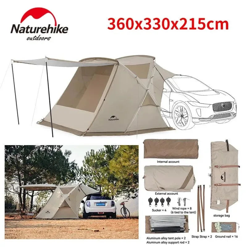 Naturehike Car Side Tent - SUV Awning Shelter for Camping & Glamping - Trekker Essentials