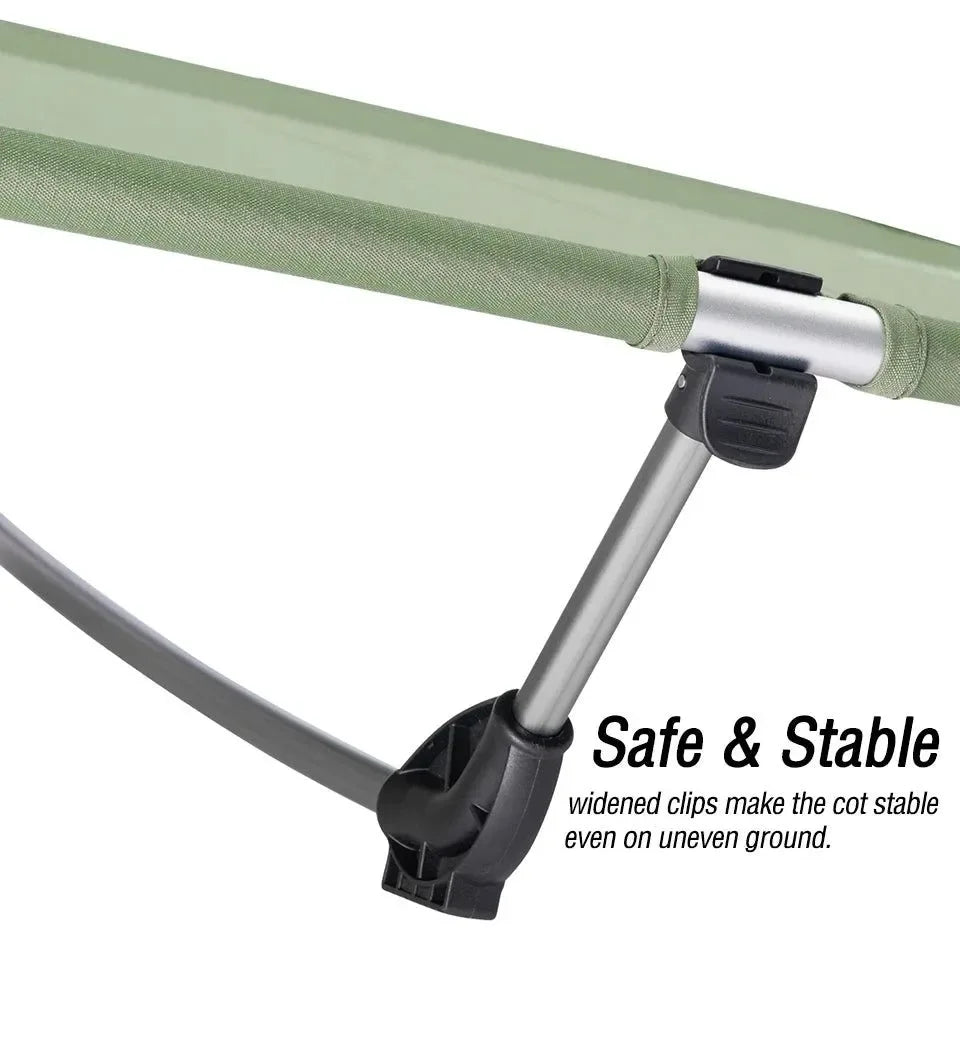 Naturehike Ultralight Folding Camping Cot – Supports 330lbs, Compact & Portable - Trekker Essentials