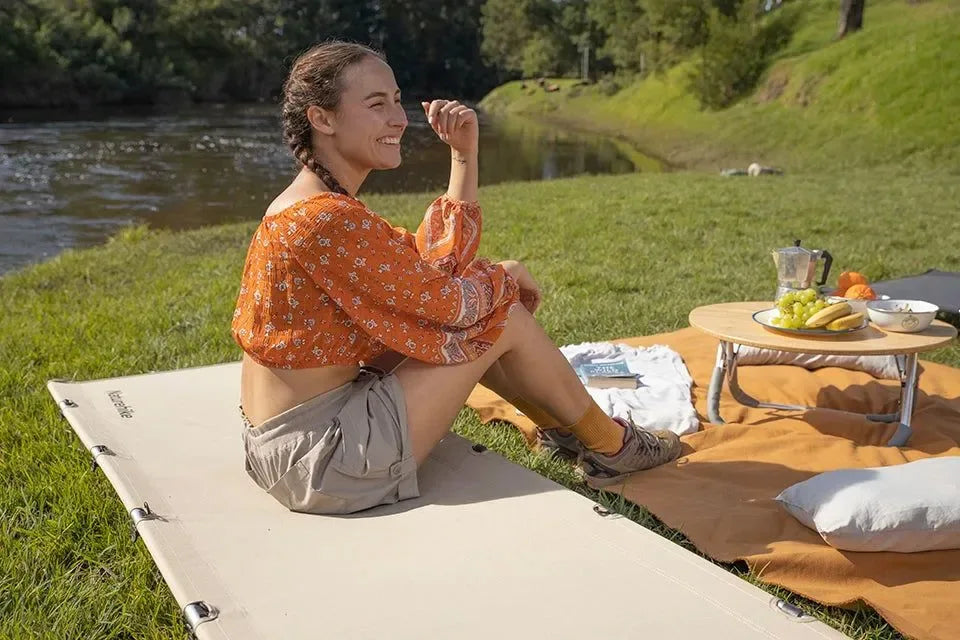 Naturehike Ultralight Folding Camping Cot – Supports 330lbs, Compact & Portable - Trekker Essentials