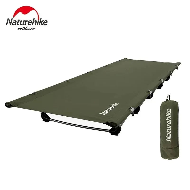 Naturehike Ultralight Folding Camping Cot – Supports 330lbs, Compact & Portable - Trekker Essentials