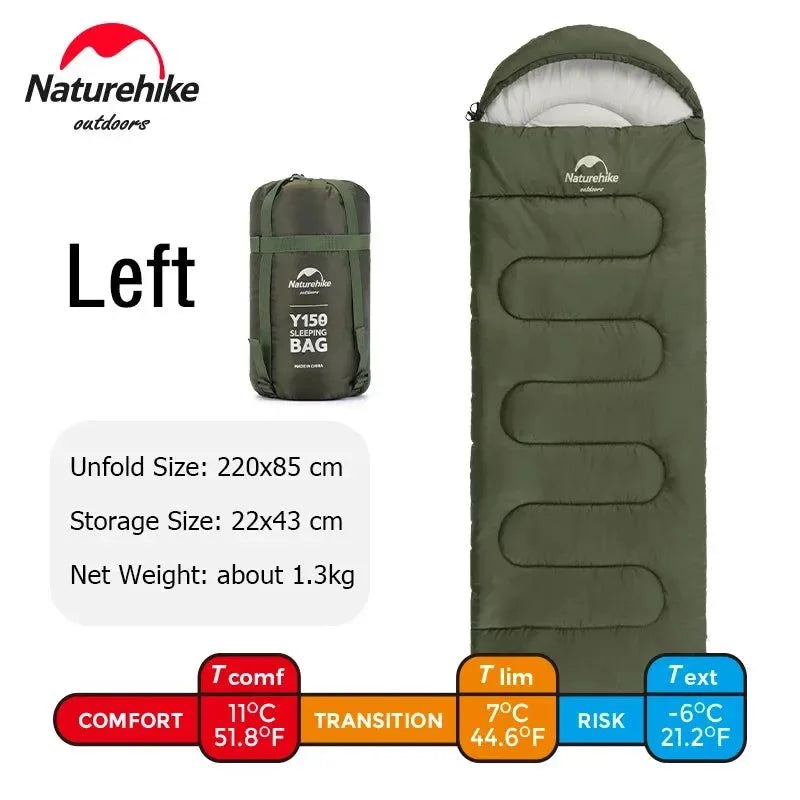 Naturehike Y150 Sleeping Bags Ultralight Cotton Sleeping BagOutdoor Camping Home Leisure Sleeping Bag Hiking Sleeping Bag - Trekker Essentials
