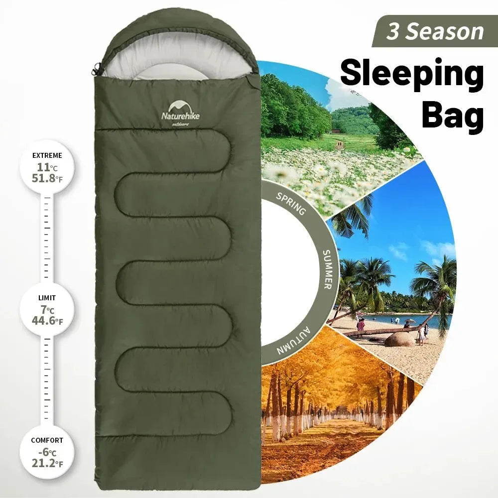 Naturehike Y150 Sleeping Bags Ultralight Cotton Sleeping BagOutdoor Camping Home Leisure Sleeping Bag Hiking Sleeping Bag - Trekker Essentials