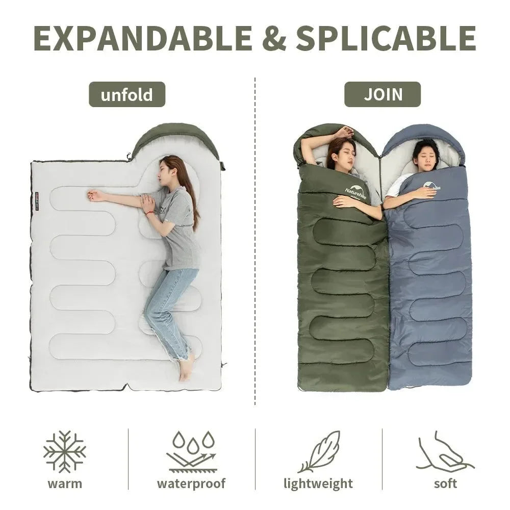 Naturehike Y150 Sleeping Bags Ultralight Cotton Sleeping BagOutdoor Camping Home Leisure Sleeping Bag Hiking Sleeping Bag - Trekker Essentials